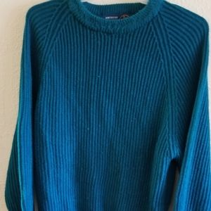 Men's sweater teal blue